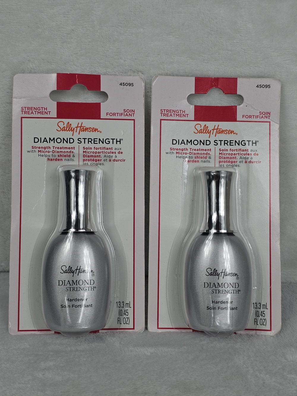 Sally Hansen Diamond Strength Nail Hardener 0.45 oz Lot Of 2 New Sealed